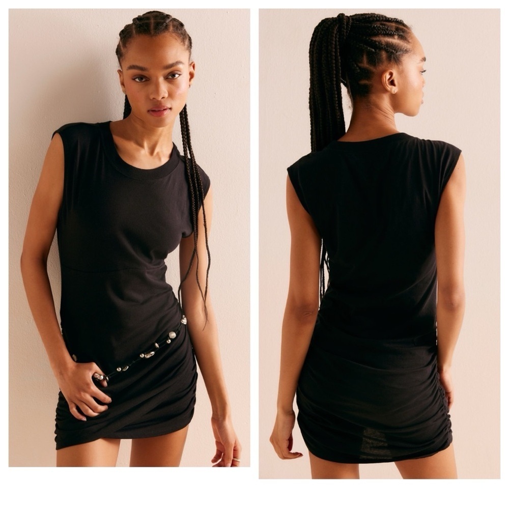 NWT Free People Jacinta Mini Dress in Black